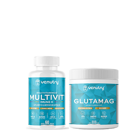Kit Imunidade máxima: Multivit Imune + Glutamag