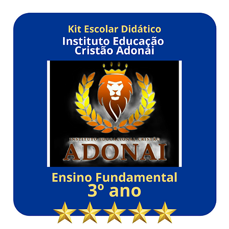 KIT INSTITUTO CRISTÃO  ADONAI -  3º ANO