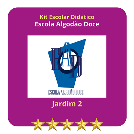 KIT ESCOLA ALGODÃO DOCE JARDIM II