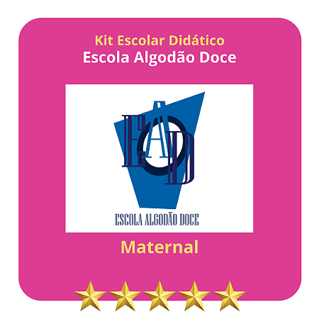 KIT ESCOLA ALGODÃO DOCE MATERNAL