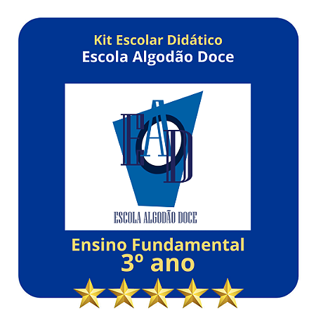KIT ESCOLA ALGODÃO DOCE  3º ANO