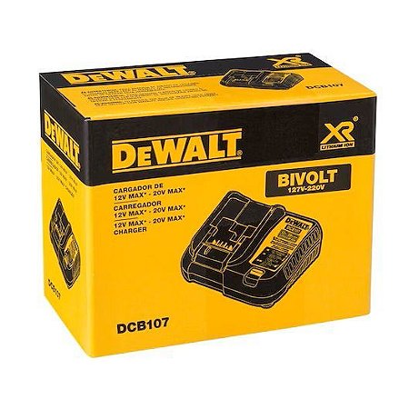 DCB107BR - CARREGADOR 12V-20V MAX* LI-ION 1.25A BIVOLT