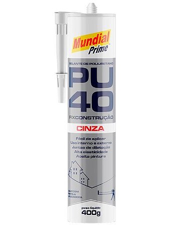 SELANTE PU 40 CINZA 400GR MUNDIAL