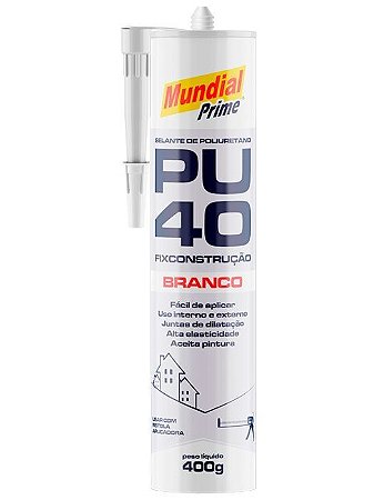 SELANTE PU 40 BRANCO 400GR MUNDIAL