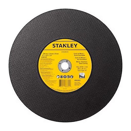 DISCO CORTE 12" X 3,0MM  3/4" STANLEY