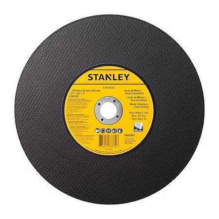 DISCO CORTE 12" X 3,0MM 1" STANLEY