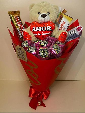 Buquê sonho de valsa com pelúcia