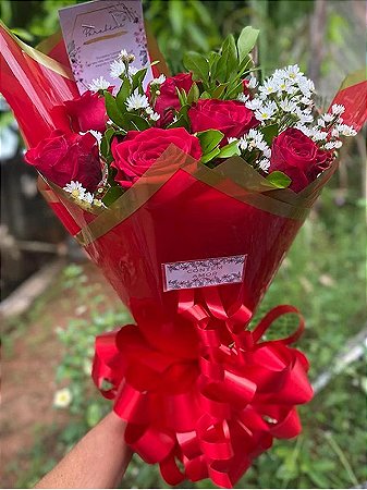 Buquê dez rosas
