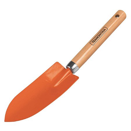 Pazinha Estreita Metálica para Jardinagem Tramontina 77908/001 c/ Cabo de Madeira
