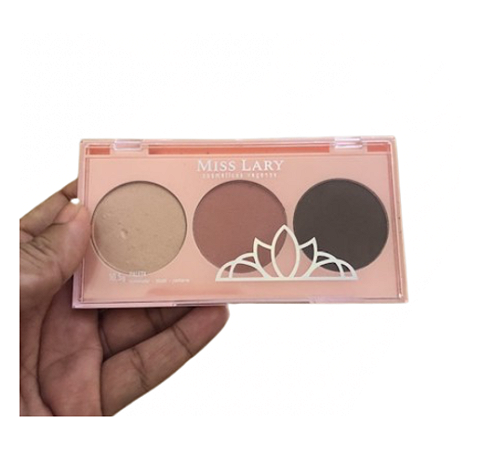 Paleta Trio Iumimador - Blush - Contorno Miss Lary