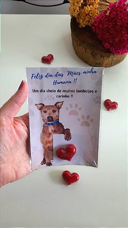 Cartão com Mini Sabonete Dia das Mães de Pet - 25 unidades