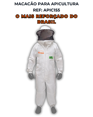 MACACÃO APICULTOR PROTSPRAY TAMANHO-G    APICULTURA PROTEÇÃO ROUPA VESTIMENTA ABELHA APICOLA ROUPA