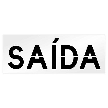 Molde gabarito para pintura de saída