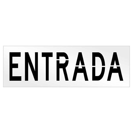 Molde gabarito para pintura de entrada