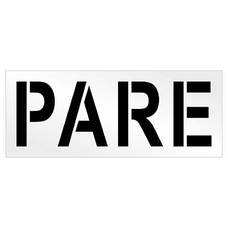 Molde gabarito para pintura de PARE