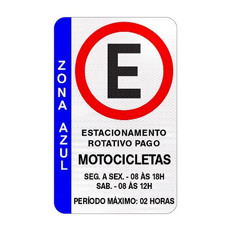 Placa de estacionamento rotativo