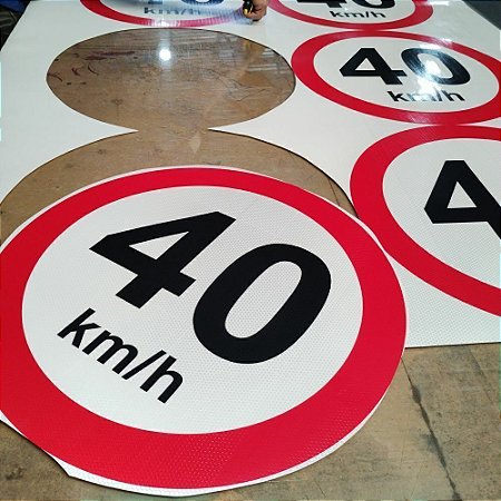 Sinal Impresso para placas de sinalização