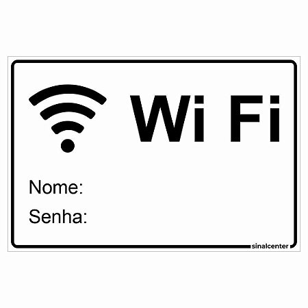Placa de Wi Fi Personalizada