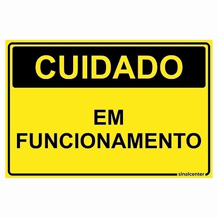 Placa cuidado em funcionamento