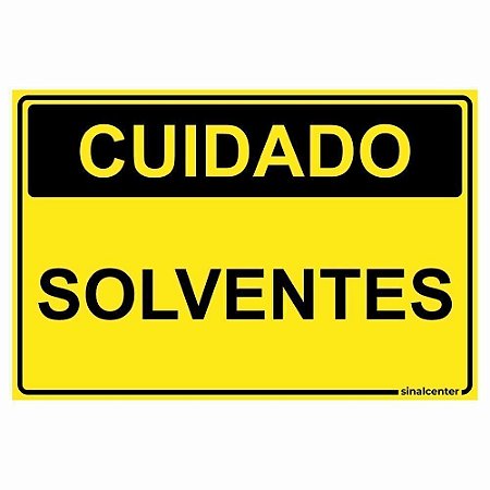 Placa cuidado solventes