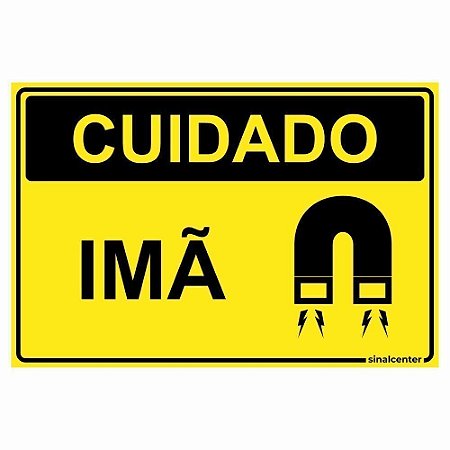 Placa cuidado imã