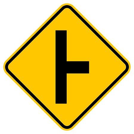 Placa via lateral à direita A-7b