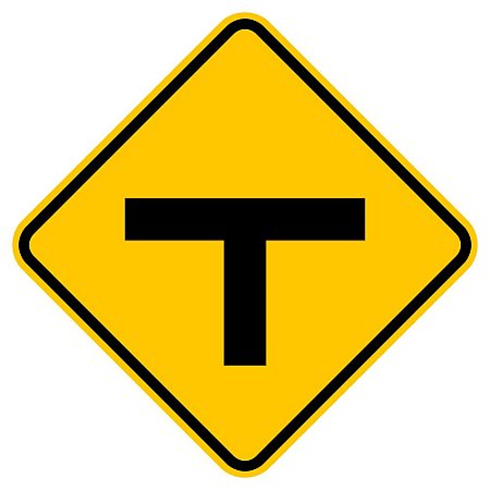 Placa interseção em T A-8