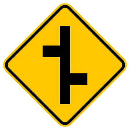 Placa junções sucessivas contrárias primeira à direita A-11b