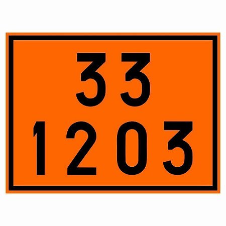 Placa número ONU 33 1203