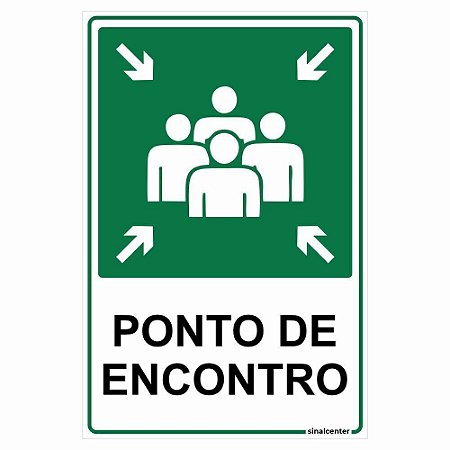 Placa ponto de encontro