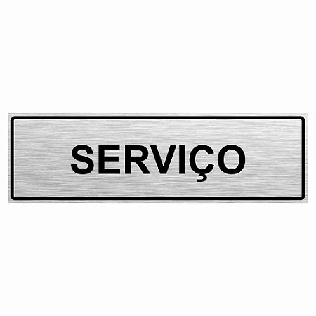 Placa de aço escovado elevador de serviço