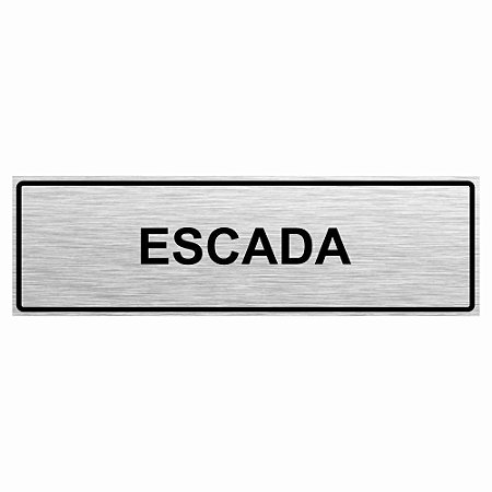 Placa de aço escovado escada