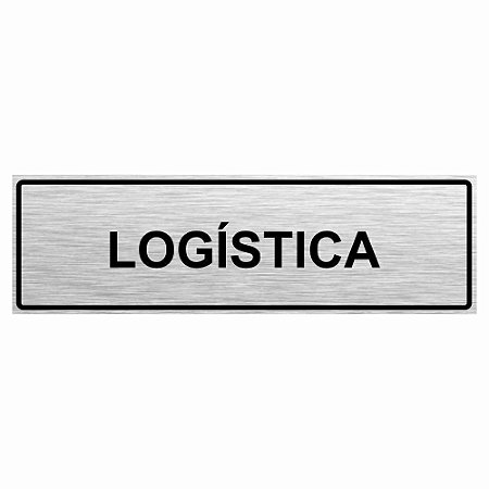 Placa de aço escovado setor de logística