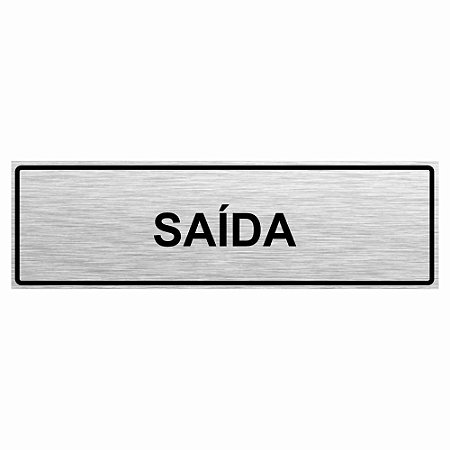 Placa de aço escovado saída