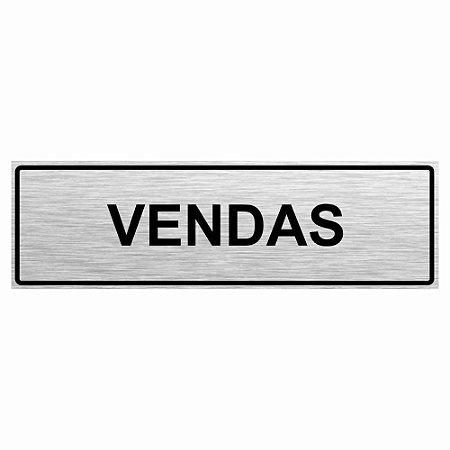 Placa de aço escovado setor de vendas