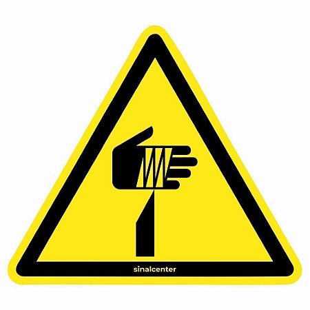 Adesivo de segurança material cortante (10 un.)