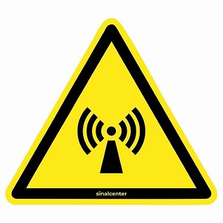 Adesivo de segurança radiação não ionizante (10 un.)