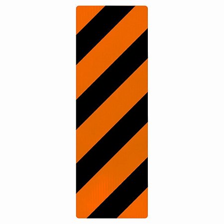 Placa marcador de perigo de obras para esquerda