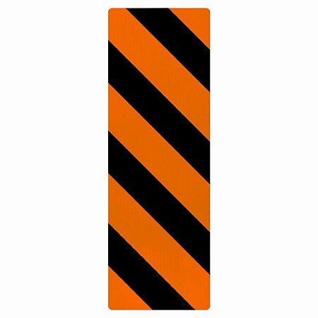 Placa marcador de perigo de obras para direita