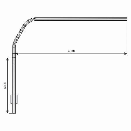 Semi-Pórtico Cilíndrico para Sinalização Aérea