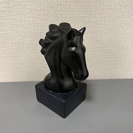ESTATUETA DECORATIVA CABEÇA DE CAVALO