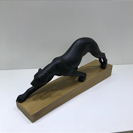 ESCULTURA PANTERA EM POLIRESINA