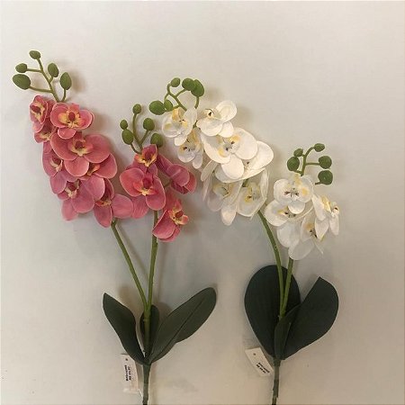 HASTE ORQUIDEA COM FOLHA