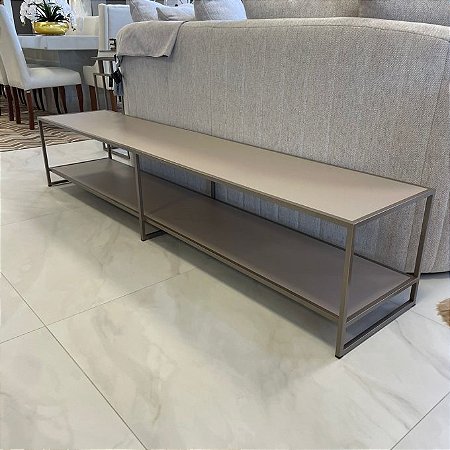 APARADOR SOFATABLE MIRAGE CHAMPANHE METALIC