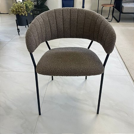 CADEIRA MARI BOUCLE MARROM