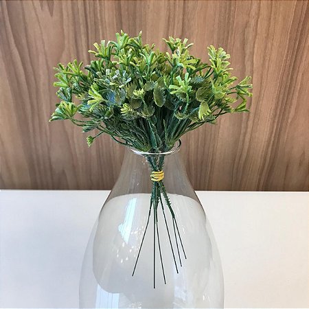 BUQUE FOLHAGENS VERDE FLORZINHA 24CM