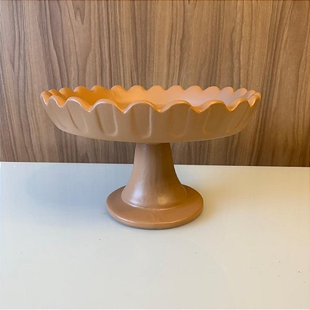 BOLEIRA SUPORTE DECORATIVO NUDE ROSADO GRANDE