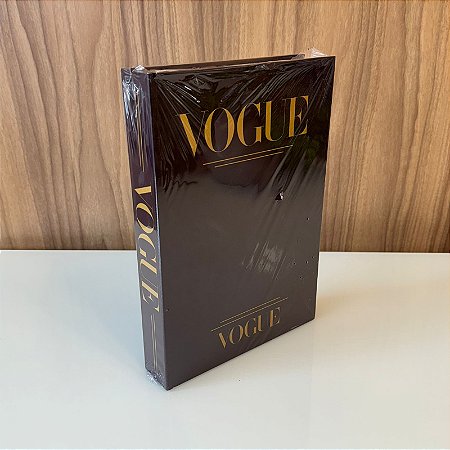 CAIXA LIVRO VOGUE MARROM MÉDIA