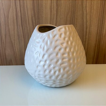 VASO 2 LUA BRANCO FOSCO  PEQUENO