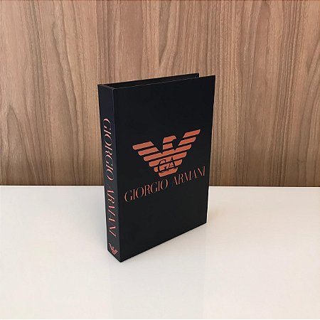 CAIXA BOOK/ LIVRO CAIXA - GIORGIO ARMANI MÉDIA .
